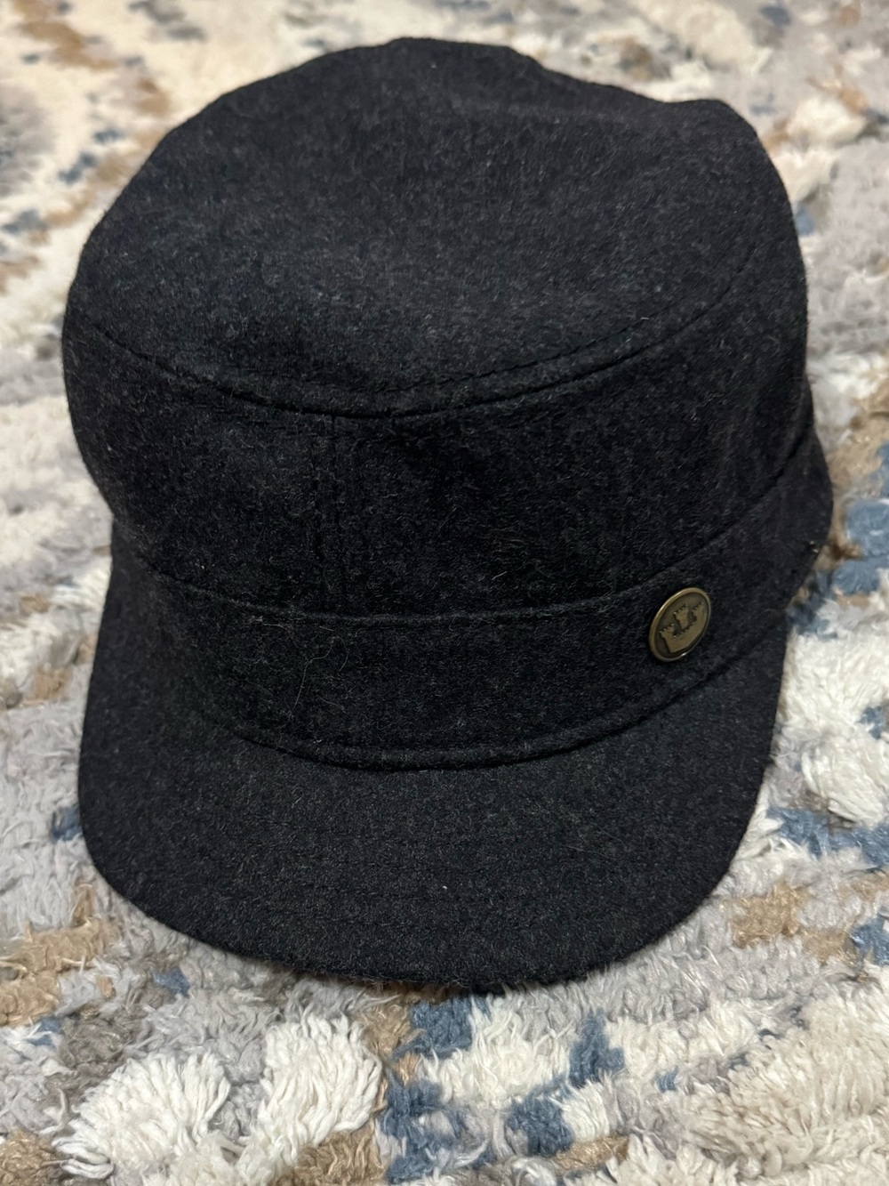 Goorin Bros Brown Lined Hat with Blue Nail Accent